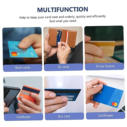 2Pcs PU Leather Money Pouches for Cash and Receipts Zippered Bill Storage Bag with Two Pockets for Organizing Money Checks and Small Items3