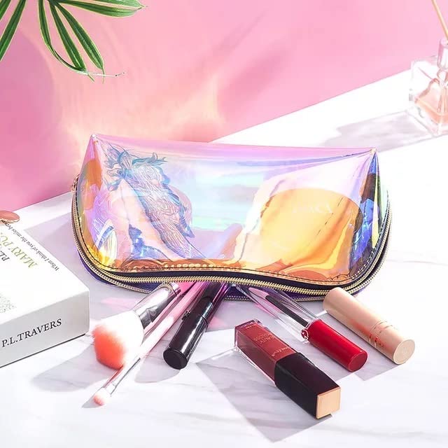 CherryBox Makeup Bag Travel Cosmetic Bag for Women Girls Zipper Pouch Makeup Organizer Bag PU Leather Waterproof Cute Toiletry Bags 2