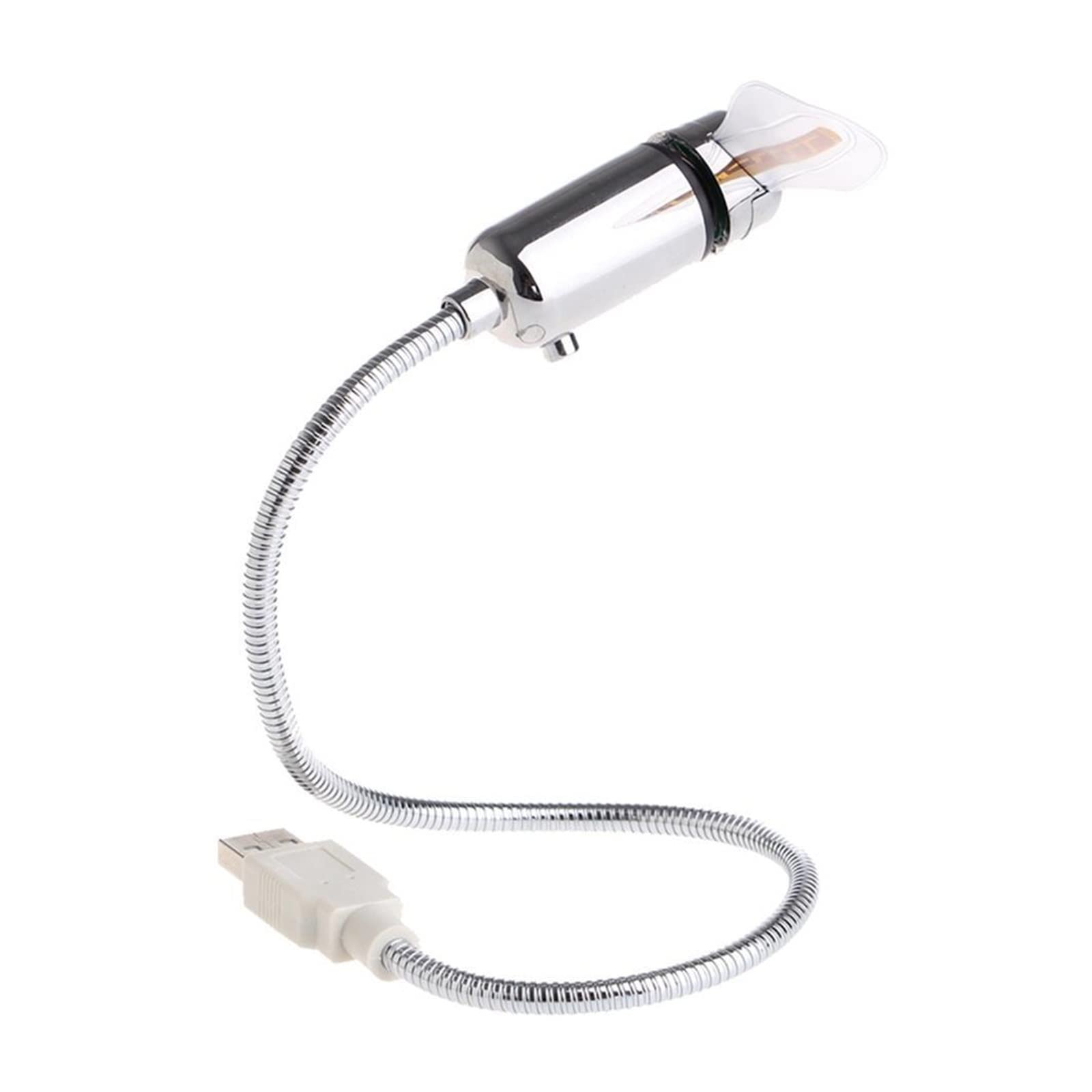 Ventilatore USB portatile con display della temperatura, mini ventilatore ricaricabile per PC e laptop, gadget con luce LED, ideale per uso domestico e ufficio