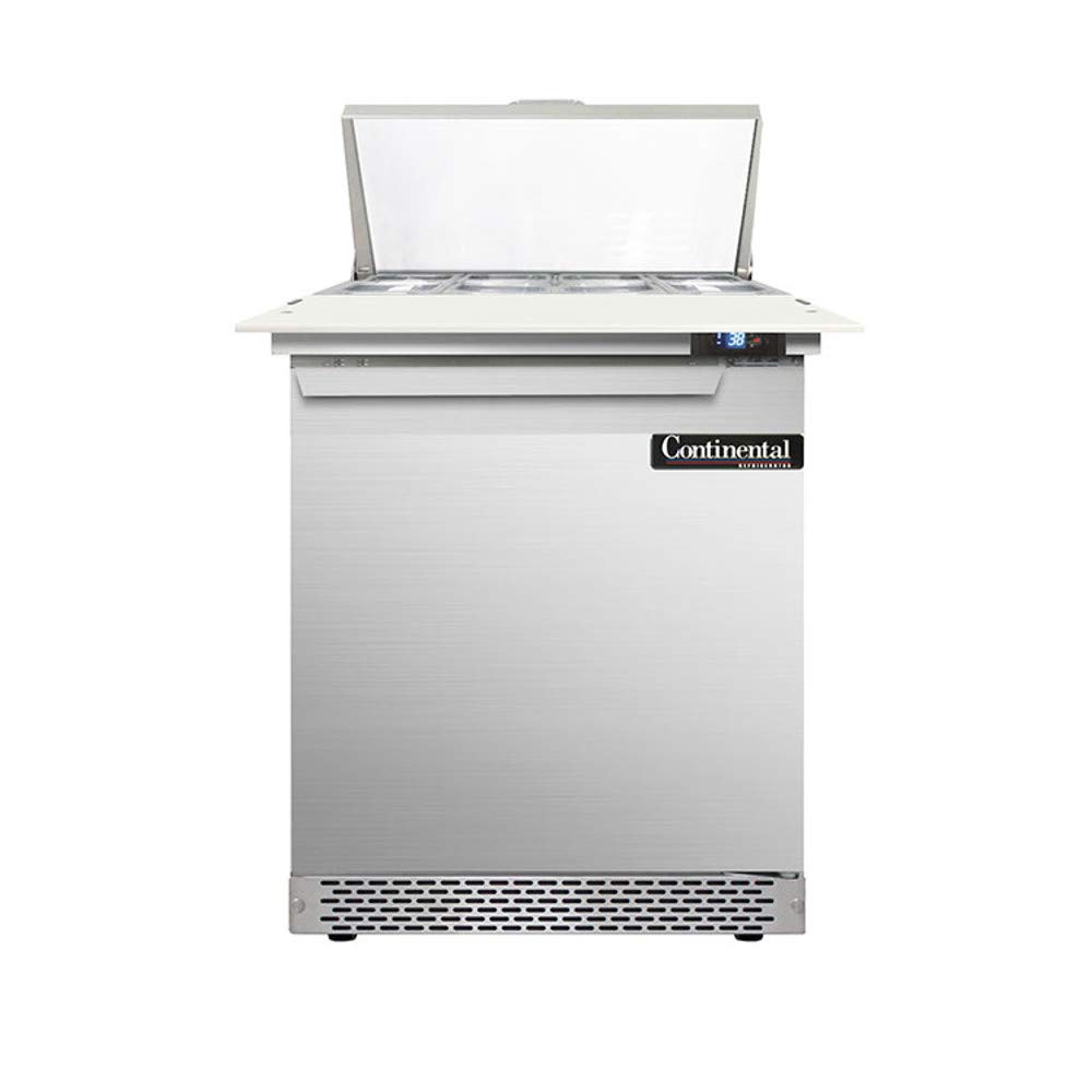 Designer Line Sandwich Unit by Continental Refrigerator – Metallic, Model DL27-8C-FB
