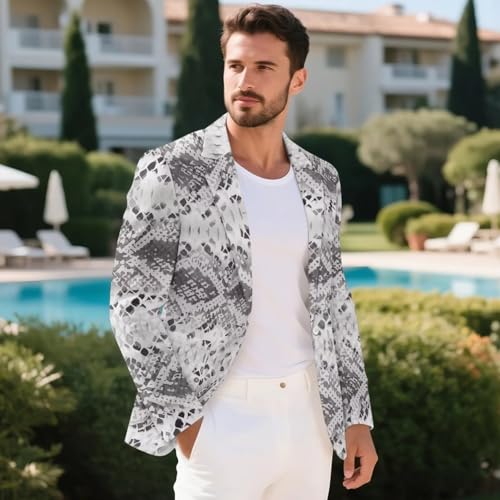 Men's Casual Blazers Sport Coats Lightweight One Button Suit Jacket for Travel Business Daily Casual4
