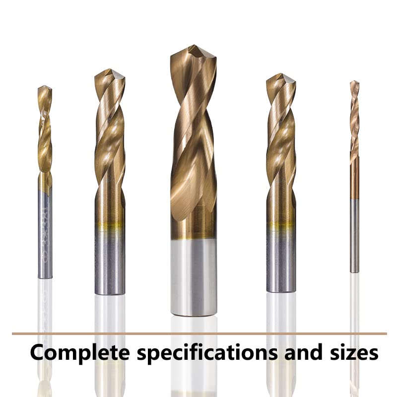Broca Helicoidal De Carburo De Tungsteno, Revestimiento De TiCN, Taladro Sólido De Base De Carburo Para Perforación Metalúrgica Dura,10x35x65
