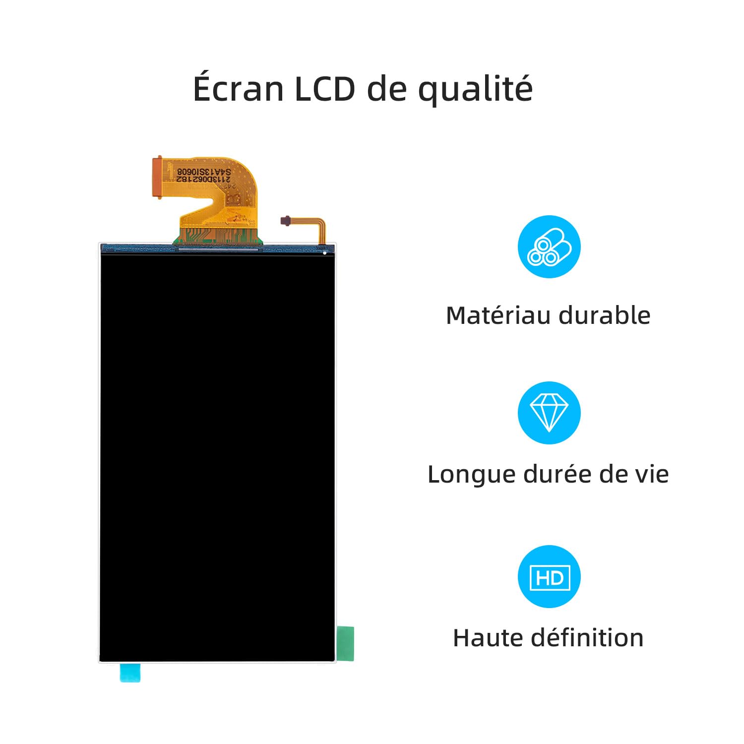 Wigearss Écran LCD de Remplacement et Kit d'outils de Reparation pour Nintendo Switch(Pas pour Switch 2).
