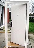 Tür, Wohnungstür, Sicherheitstür, Haustür,Innen und Außen Links 860x2050mm, weiß