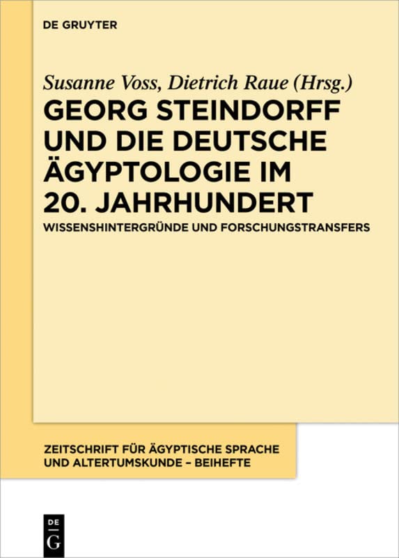 Égyptologie Georg Steindorff ouvrage de référence historique du 20ème siècle
