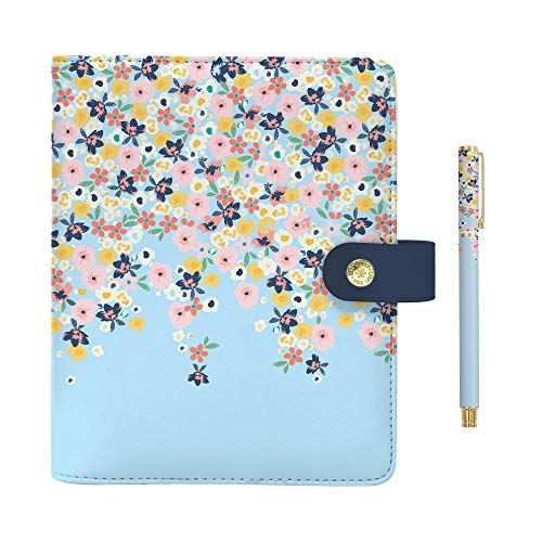 Pukka Pad, Carpe Diem Set Of A5 Planner With Undated Inserts, 10 X 9.5 X 2 Inches And Matching Metal Gel Pen In A Giftbox, Ditsy Floral #TOP13