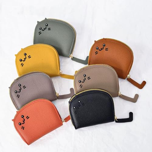 Cat Shaped Wallet Multicolor Zipper Credit Card Holder Women's Outdoor Portable Card Holder2