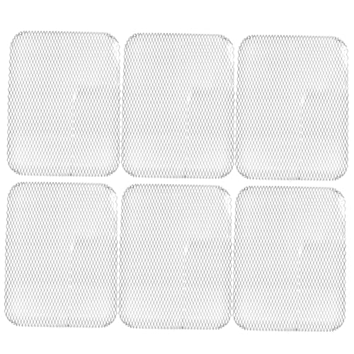 ifundom 10pcs Bbq Grill Toppers Aluminum Grill Mesh Mats Non-stick Disposable Pans for Outdoor