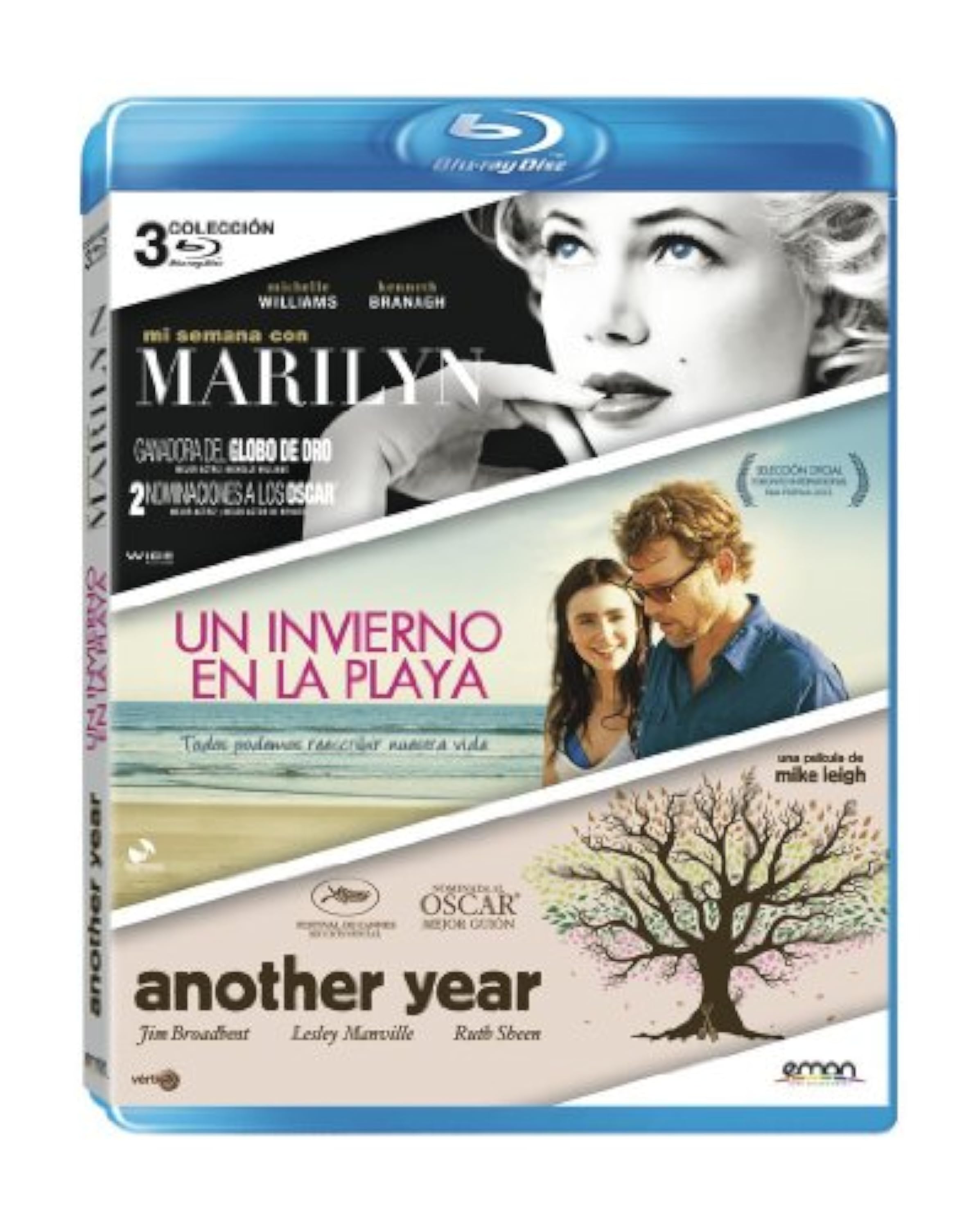 Pack: Mi Semana Con Marilyn + Un Invierno En La Playa + Another Year [Blu-ray]