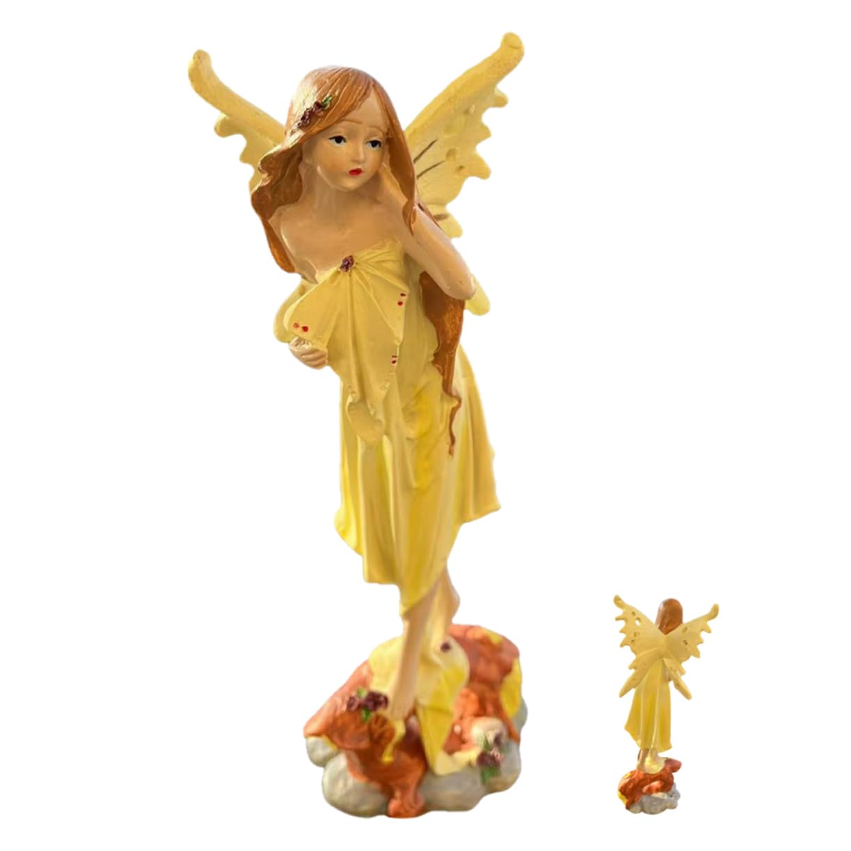 Statue Resin Outdoor Figurine for Patio and Lawn Ehanting Angel Ornament for Home and Garden
