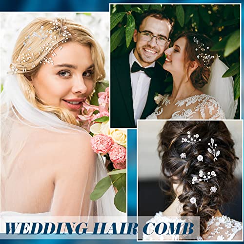 Peignes cheveux mariage pas cher accessoire mariée perles - 7