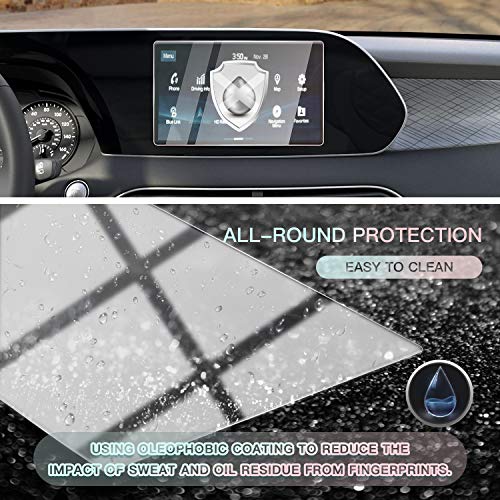Image of CDEFG Screen Protector Center Control Navigation Touch Screen Protector for 2020 2021 Palisade Tempered Glass HD Scratch Resistance (8 inch)