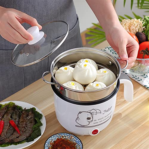 ANSNOW 8 L Electric Hot Pot, Rapid Noodles Cooker, Stainless Steel Mini Pot for Boiling Water, Eggs, Cooking, Noodles, Multifunctional Rice Cooker Steamed Ewith Steamer Heatproof/Blu - Image 7