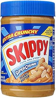 SKIPPY EXTRA CRUNCHY SUPER CHUNK PEANUT BUTTER 1 x 462g JAR AMERICAN IMPORT