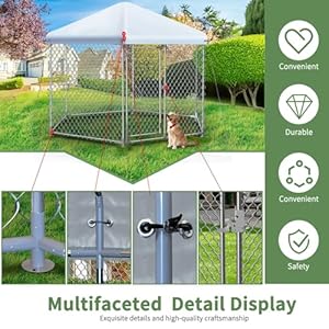 93×93×82 Ft Large Dog Kennel Outside with Roofoutdoor Dog Kennel with Metal Gateheavy Duty Dog Kennel with Lock for Outdoor Backyard Cucciolini Doodles 9 3×9 3×8 2 ft large dog kennel outside with roofoutdoor dog kennel with metal gateheavy duty dog kennel with lock for outdoor backyard cucciolini doodles