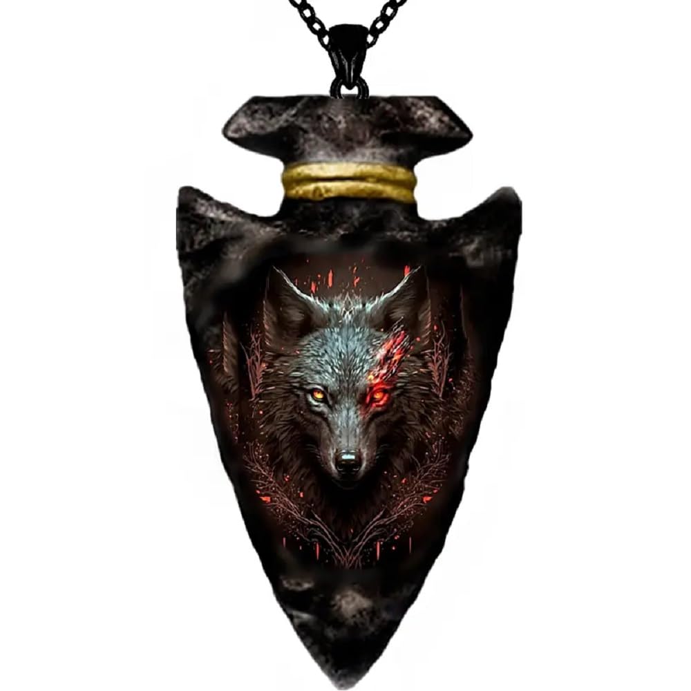 AttractionOil.comNew Red Wolf Arrowhead Necklace