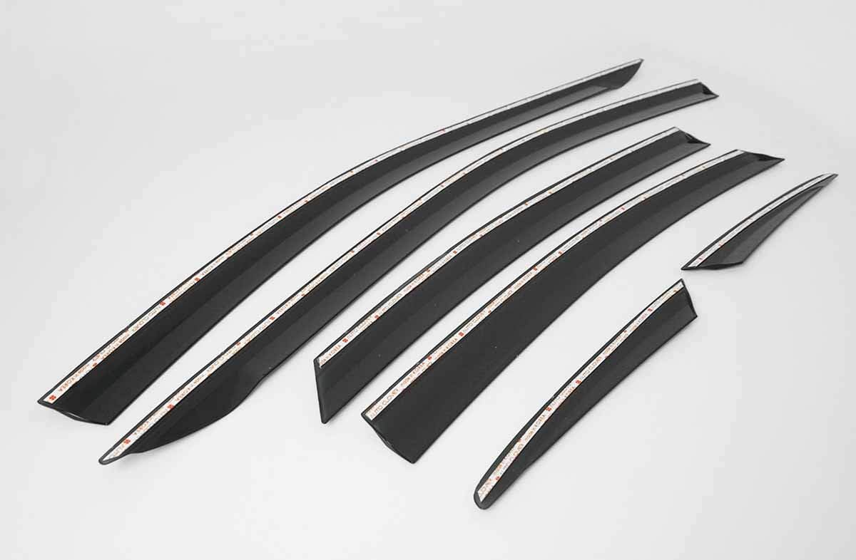 AUTOCLOVER Smoked Window Visor Sun Rain Vent Guard 6p for 2019 2020 KIA Forte Sedan