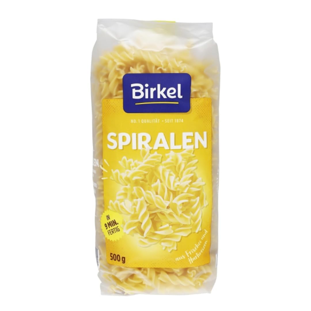 Mit Pufai Grocery, Birkel's No. 1 Spiralen Pasta Nudeln 500 gramm x 12 Stück