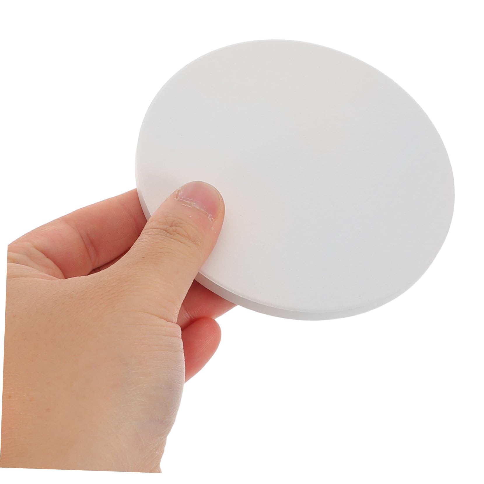 ABOOFAN 12pièces sous-Verres Céramique Vierges à Sublimation Ronds Et Blancs avec Support Liège pour Transfert Thermique Loisirs Créatifs Et Décoration