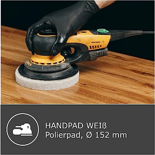 OLI-NATURA Super-Pads für Exzenterschleifer (5 Stk) - zum Auspolieren & Einmassieren von Ölen - Farbe: weiß