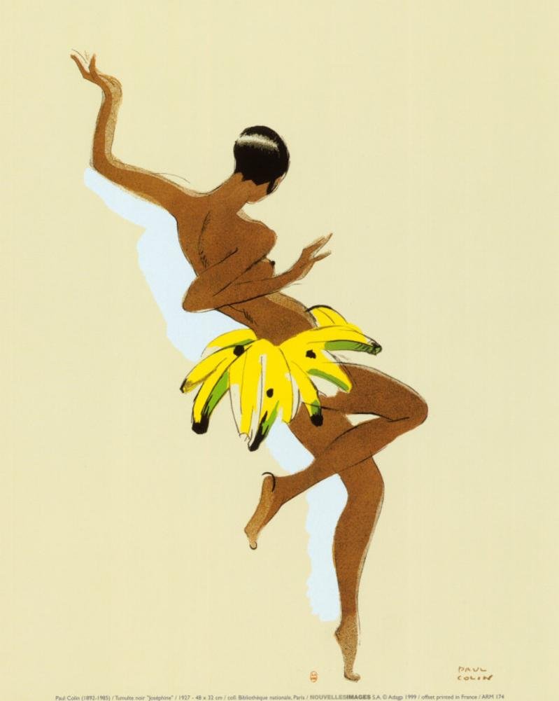 専用他の方発送×  『Mlle Josephine』　lithograph Amazon.com: Black Thunder, Josephine Baker Art Print by Paul Colin