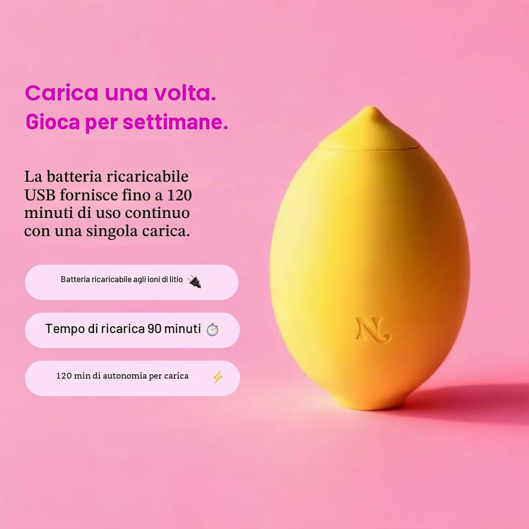 Hello Nancy Lem Dispositivo ad Aria con 12 Modalità | Superficie liscia e profilo silenzioso aiutano la cura quotidiana con presa comoda