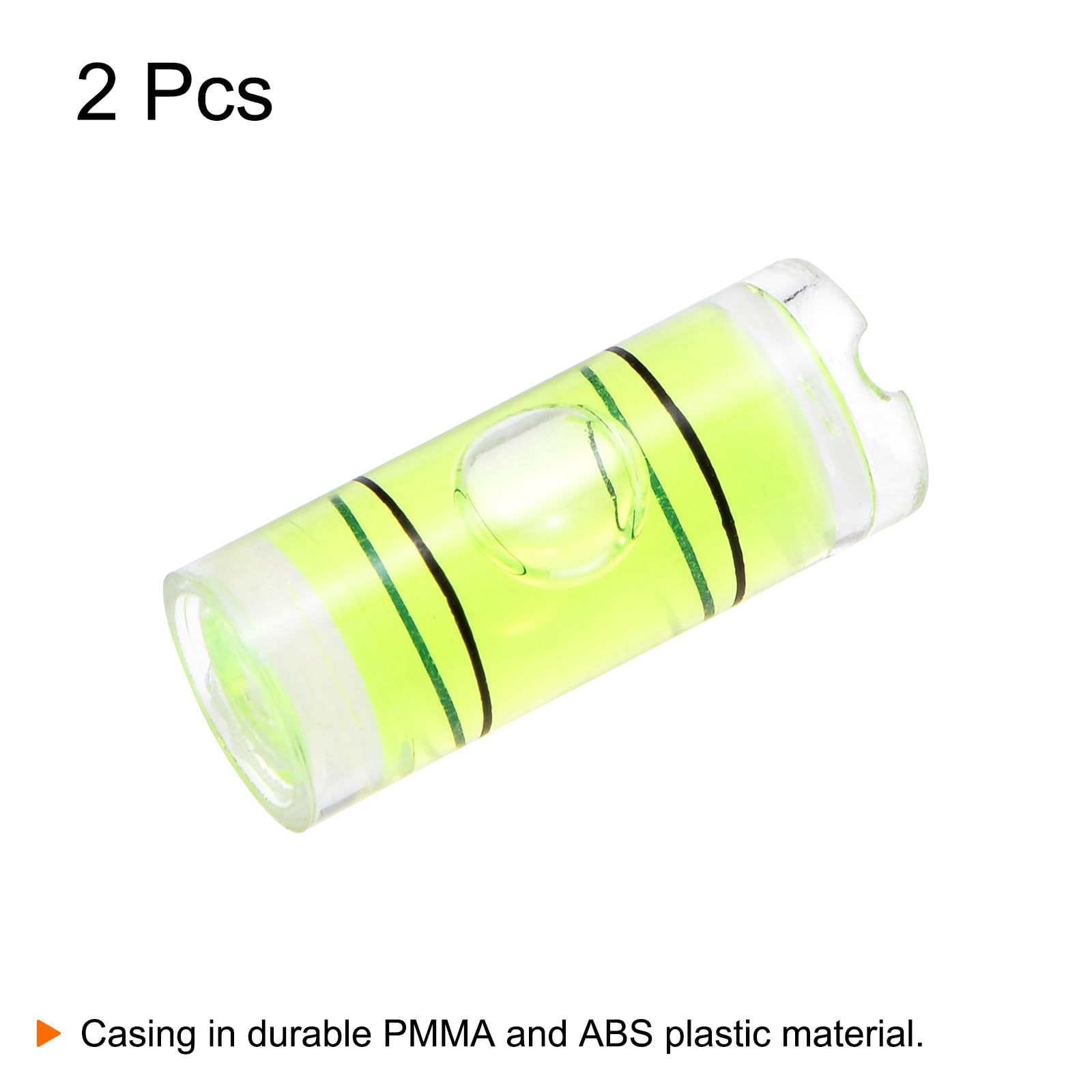QUARKZMAN 2pz Livella a Bolla Cilindrica 8x20mm Mini Livella a Bolla per Livellare Fotocamera, Treppiede, Telescopio, Officina, Cornice per Giradischi, Verde