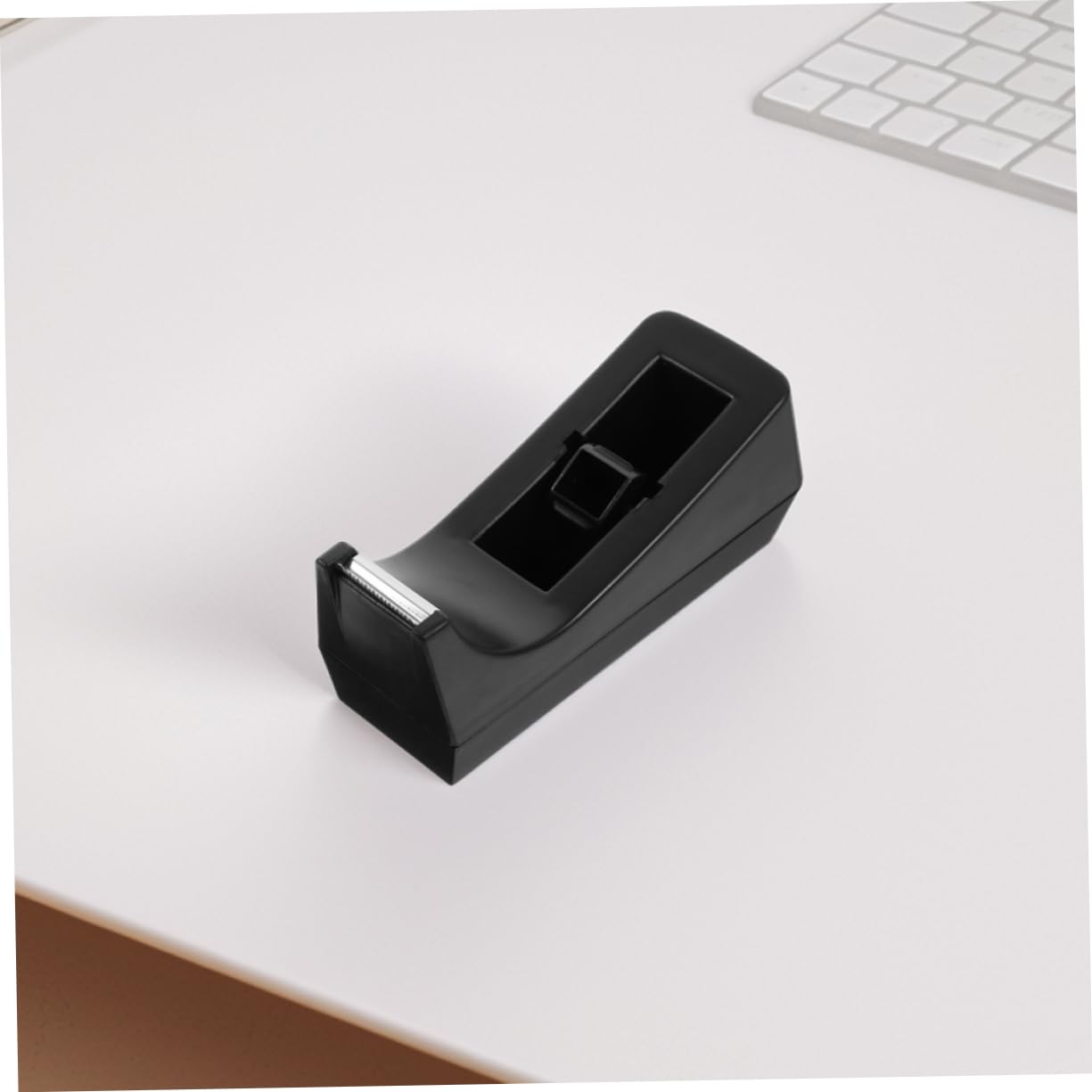 Distributore di Nastro Adesivo da Scrivania Nero Compatto Abs | Set 1 Pezzo, Design Estetico e Multifunzione, per Scuola e Laboratorio