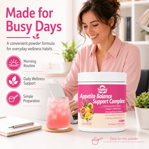 Image of Suiyilary GLP-1 Booster Supplement Powder, Yerba Mate, Natural 9 Plant Extracts, Activate GLP-1 Production, Digestive Gut Healthy for Women Men, Sugar-Free Tropical Fruit Flavor, 30 Servings