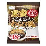 SNSでも話題★こんにゃくパーク 黒蜜こんにゃくわらび餅風 こんにゃくゼリー 個包装タイプ ひとくち蒟蒻ゼリー お徳用1袋18個入 ×12袋