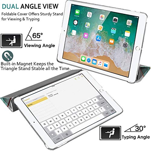 Image of DuraSafe Cases For iPad PRO 12.9 Inch 2nd [ Pro 12.9 2 Generation 2017 ] A1670 A1671 MQEF2HN /A MQED2HN /A MQEE2HN /A MQDC2HN /A MQDD2HN /A Printed PC Lightweight Protective Clear Back Cover - Marble Green