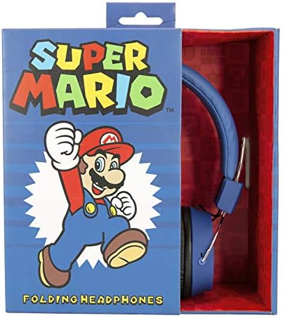 OTL Technologies Folding Wired Headphones - Super Mario and Lugi for Ages 8+