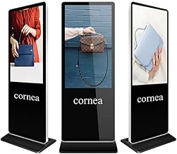 Cornea Digital Standee 55 Inch Non Touch Screen Kiosk - Floor Stand Digital Signage and Displays Android Wi-Fi IPS for Restaurants,Exhibition,Shopping Malls,Weeding Ceremony & Real Estate Projects