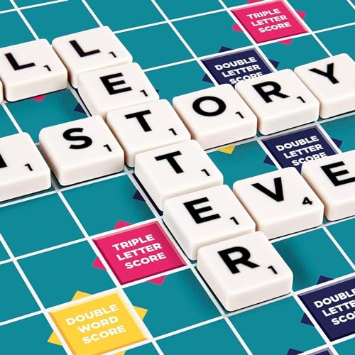 Image of Scrabble Board Game, Word, Letters Game for All Ages (Multicolour),Pack of 1 (Classic)