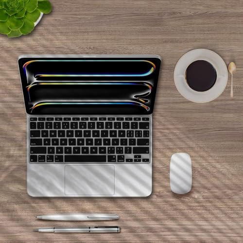 Image of OJOS Silicon Keyboard Cover Skin Made for 2024 Newest iPad Pro M4 Chip 13 inch (A2925 /A2926) Magic Keyboard Premium Ultra Thin Protector Accessories US ANSI Layout (Black)