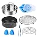 Price comparison product image Pressure Accessories Set 8 Pcs Pressure Cooker Accessories Fit 5 6 8Qt Steamer Basket Springform Pan, Egg Bites Mold, Egg Steamer Rack, Kitchen Tongs, Silicone Oven Mitts