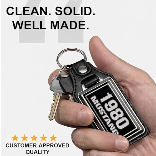 Image of Brotherhood Car Key Chain for Mustang - Classic Models Keychain for Men and Women Gift Key Ring