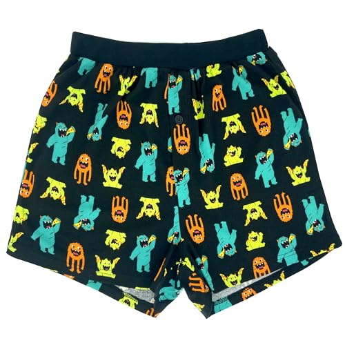 ROCK ATOLL Men's Soft Stretchy Relaxed Fit Patterned Cotton Jersey Knit Sleep Pajama Shorts4