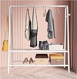 Perfekte Größe: 80 cm (oder 120 cm oder 150 cm) * 36 cm * 150 cm (Länge * Breite * Höhe). Der Kleiderständer eignet sich für überall im Haus, im Schlafzimmer, im Eingangsbereich, auf dem Balkon, im Wohnzimmer usw.