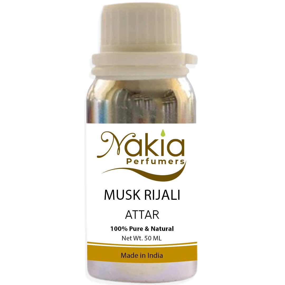 Nakia Musk Rijali Attar 50ml Alcohol-Free Perfume Fragrance scent for Men & Women