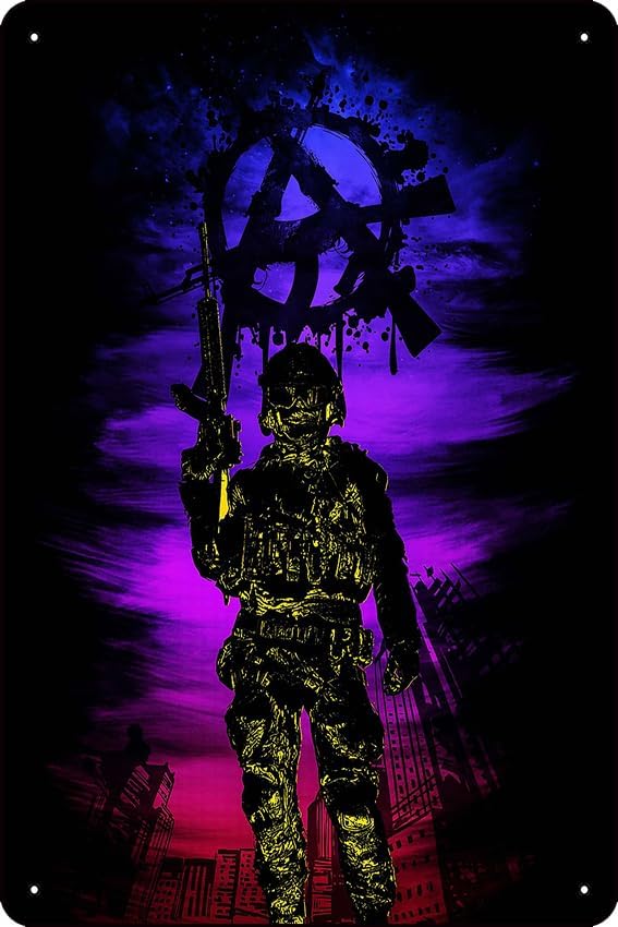 Cs Go gaming fan art Metal Sign Vintage Sign 12 X 8 Inch