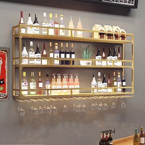 Étagère de présentation pour bouteilles d'alcool en fer forgé haut de gamme - 2
