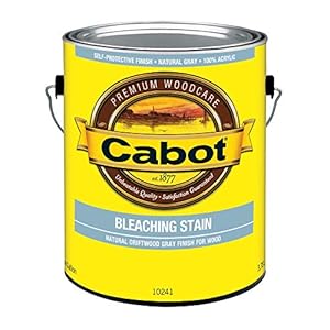 Cabot Bleaching Wood Stain, Driftwood Gray, 1 Gallon