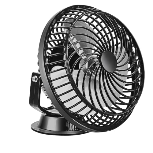 Image of STARVIN Cabin Fan with 1 Year Warranty 2400 RPM Motor Ceiling Fan | High Speed Cabin Fan | Compact Multipurpose Fan for Wall Mount and Ceiling Use (Black, 9 Inch)