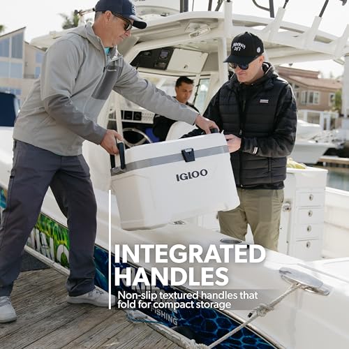Image of Igloo Marine Cooler | Insulated Hard Shell Ice Chest |Great for Fishing, Camping, Boating, & More