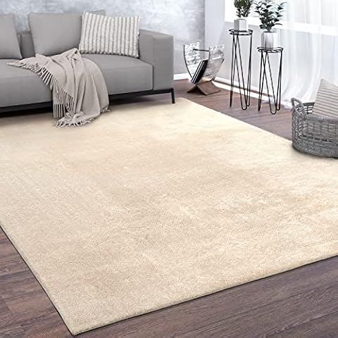 Alfombra Suave De Pelo Corto Beige 120x170cm Cover