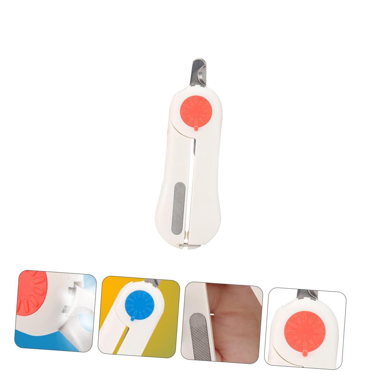 ifundom 1 PC LED Illuminated Pet Nail Scissor Ergonomic Nail Clipper with Transparent for Safe Pet Grooming for Cats and Dogs Prevents Cutting Quick and Comfortably