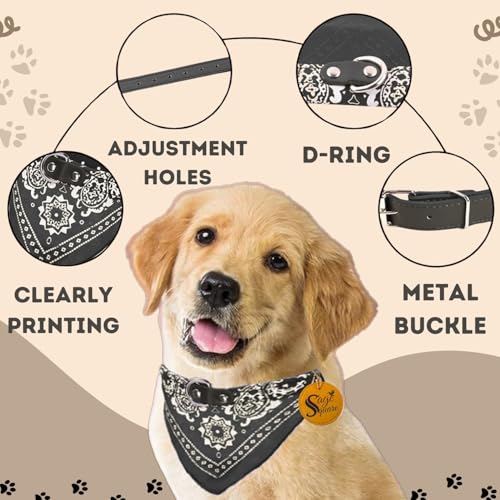 Image of Sage Square Stylish Dog Collar Scarf - Adjustable, Comfortable, Fashionable Accessory for Pets, Soft & Durable Fabric, Dog Breeds, Ideal for Daily Use, Special Occasions (Random)
