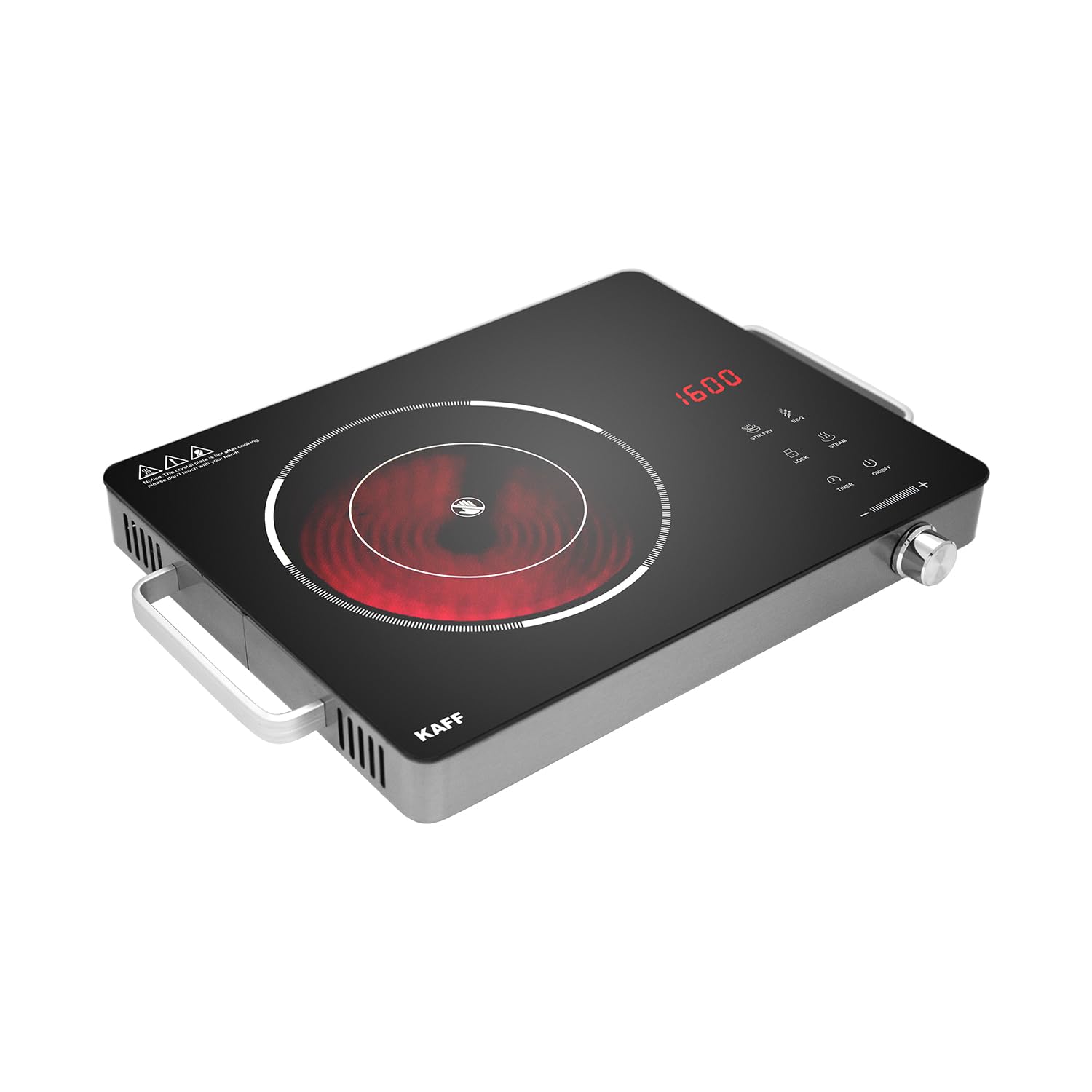 ON/OFF button on KAFF TIR36 cooktop