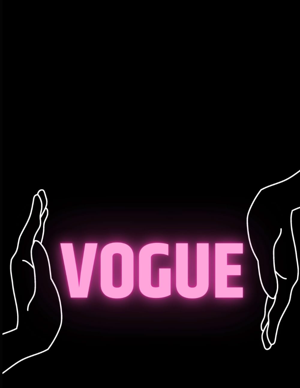 Vogue Dance Journal Notebook: Black, Lined, Soft Cover, 8.5 x 11 in, Narrow Ruled, Large Composition Notebook: (Diary, Notebook) (Trendy Journaling Notebooks)